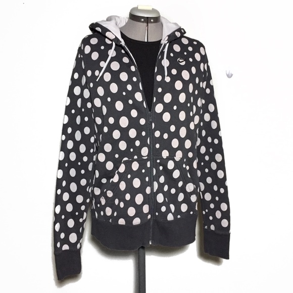 Nike Other - Nike Gray Polka Dot Kids Hoodie XL 16 18